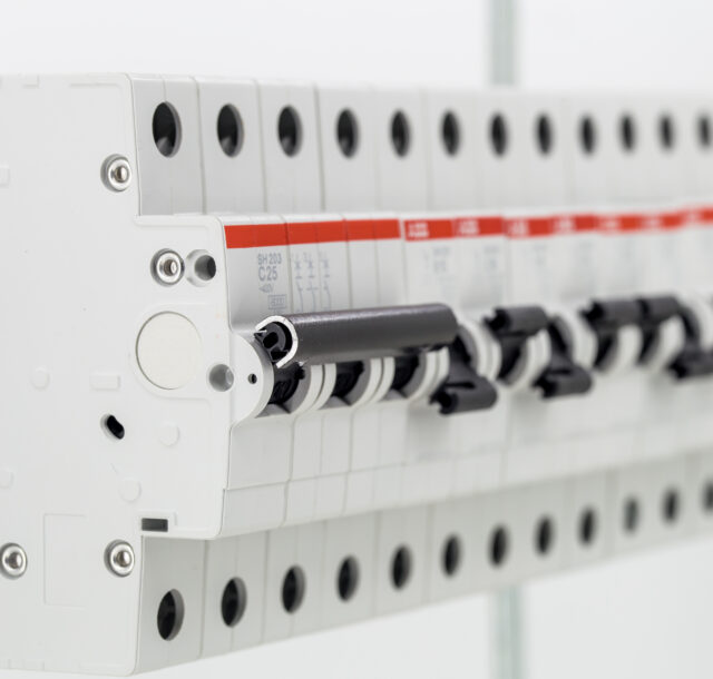 electric machines, switches, isolated on white background, close